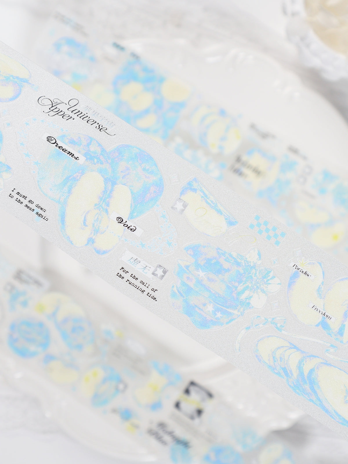 Y2K Cyan Apples PET Tape