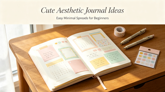 Cute Aesthetic Journal Ideas for Beginners | Easy & Minimal Spreads