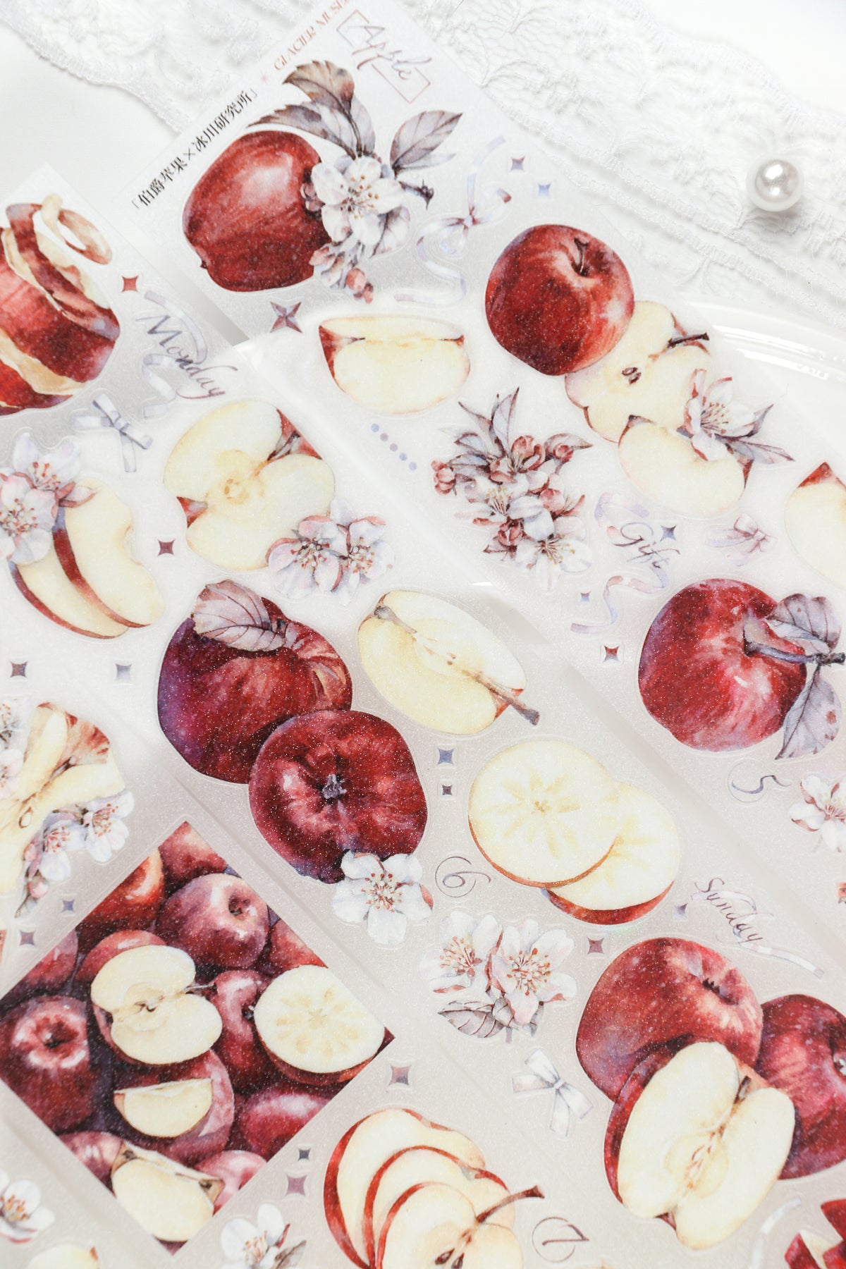 Watercolor Apples (Crimson Crisp / Emerald Crisp) PET Tape