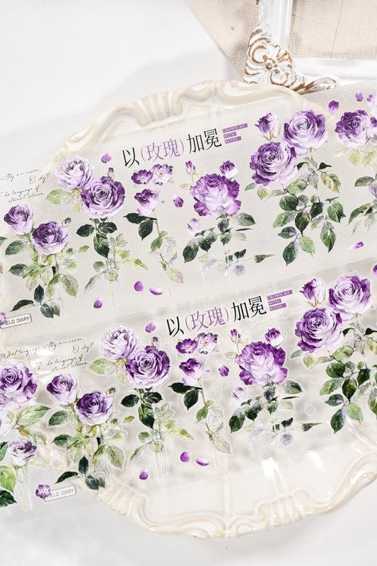No Man's Land — Vintage Die-Cut PET Tape, Korean Aesthetic Journaling Tape | Glacier Journal