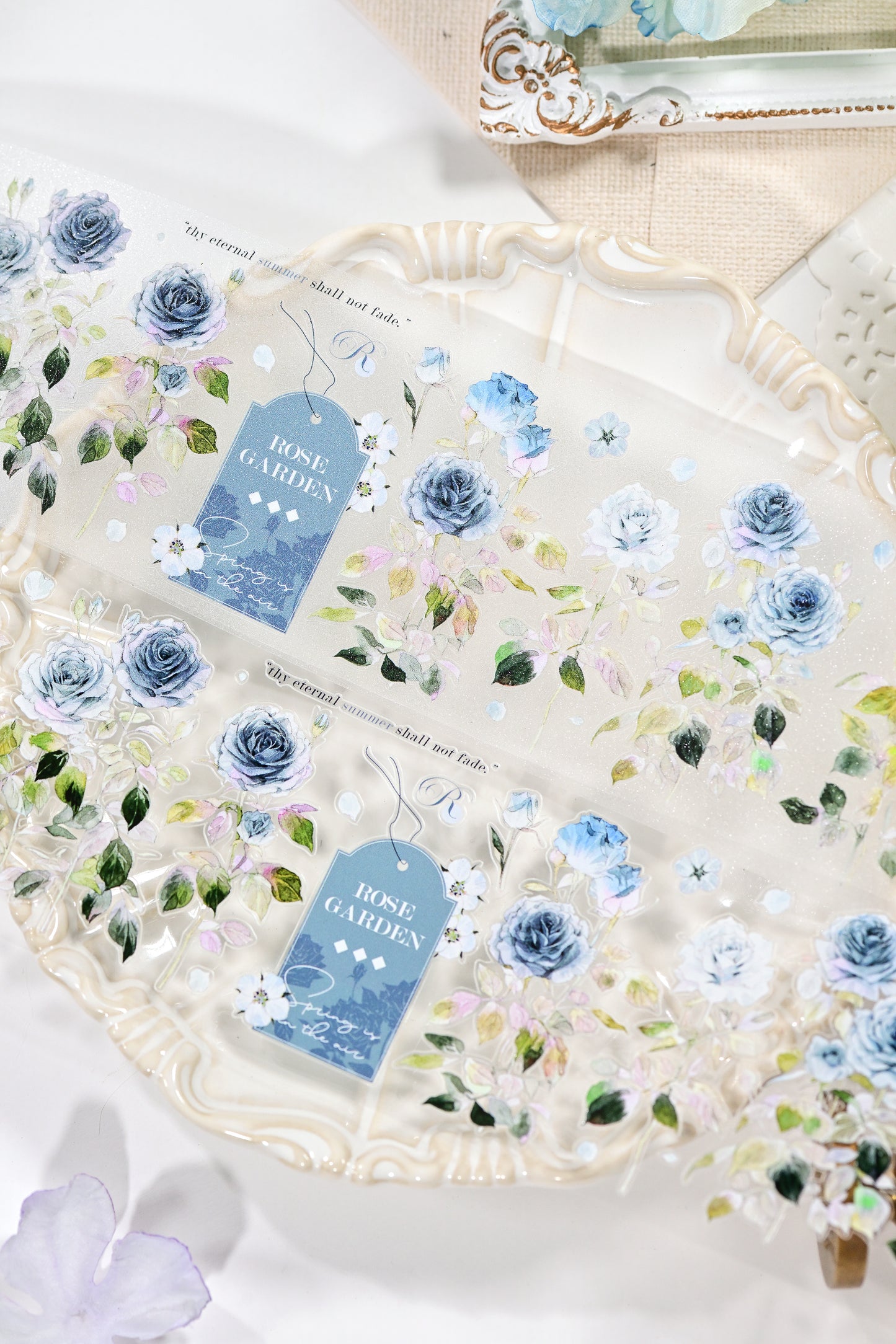 No Man's Land — Vintage Die-Cut PET Tape, Korean Aesthetic Journaling Tape | Glacier Journal
