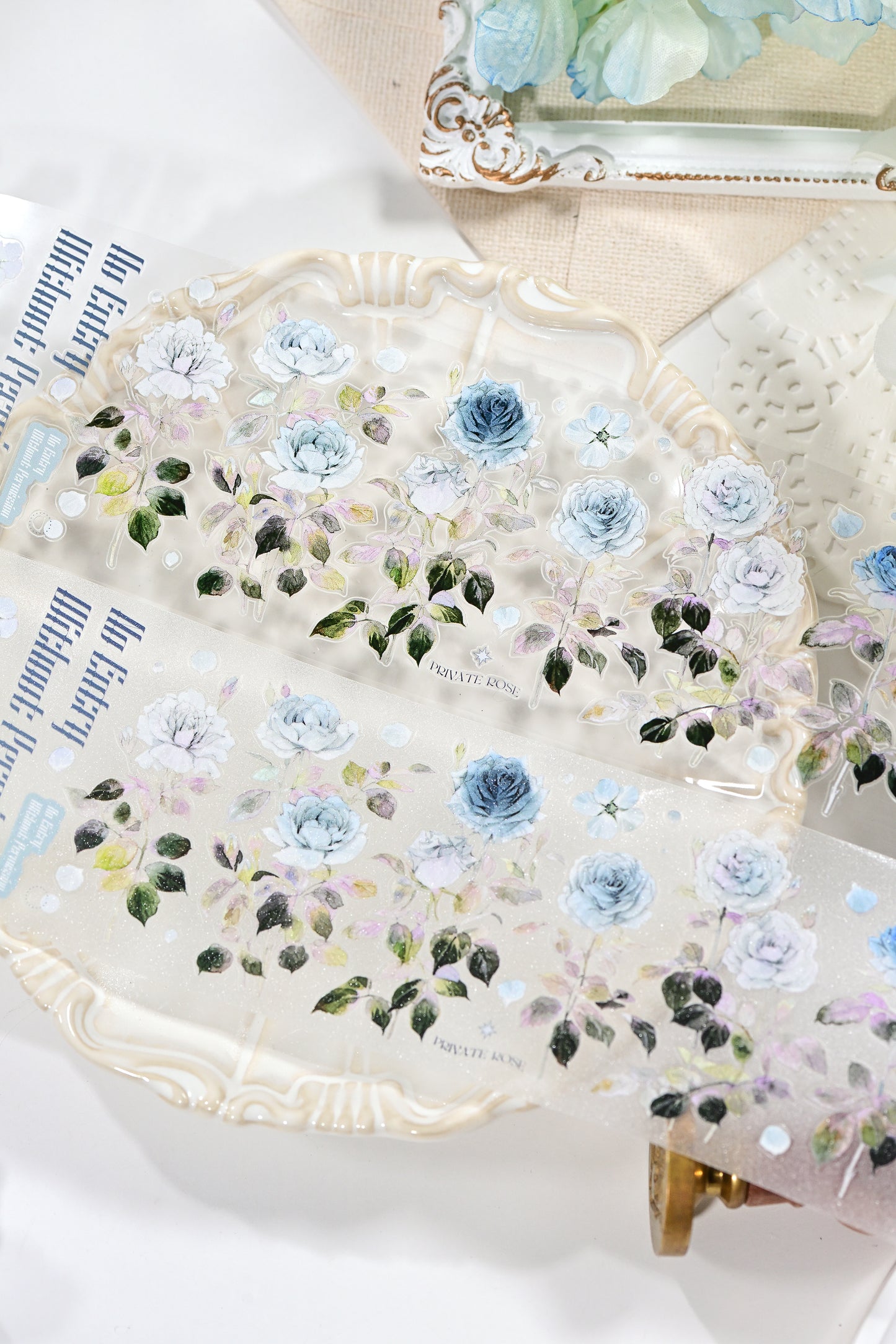 No Man's Land — Vintage Die-Cut PET Tape, Korean Aesthetic Journaling Tape | Glacier Journal