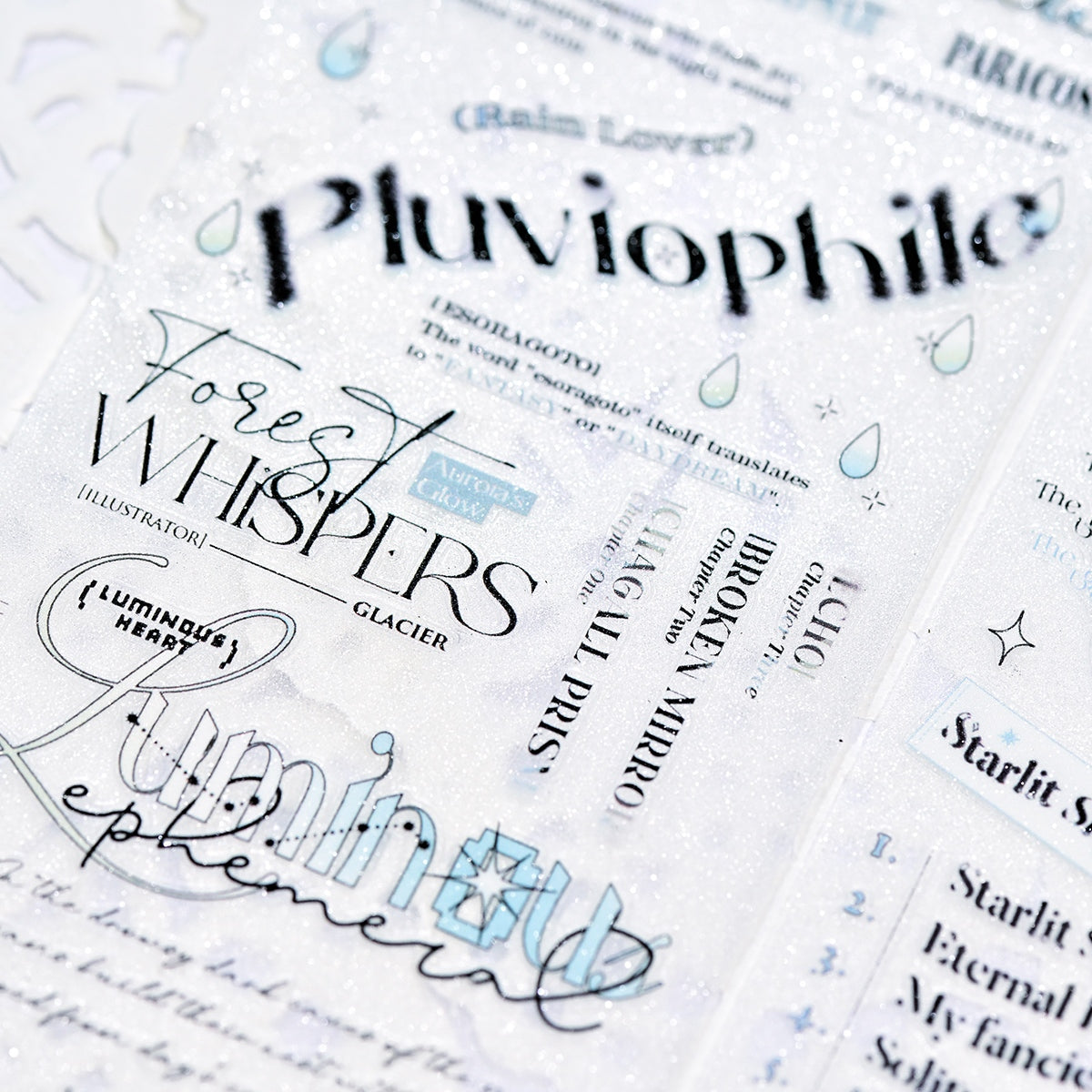 Aesthetic Typography Quotes PET tape