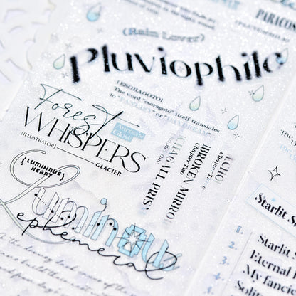 Aesthetic Typography Quotes PET tape