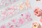 Cherry blossom PET/Washi tape,Sakura, Pre-cut. Journal supplies, scrapbook supplies, planner sticker, journal stickers.