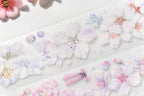 Cherry blossom PET/Washi tape,Sakura, Pre-cut. Journal supplies, scrapbook supplies, planner sticker, journal stickers.