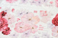 Crimson Blooms PET/Washi tape, Vintage Flower, Pre-cut. Journal supplies, scrapbook supplies, planner sticker, journal stickers.