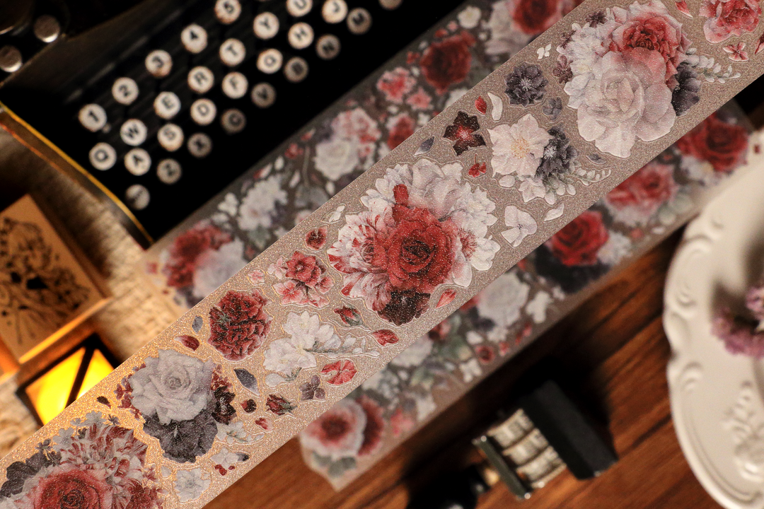 Scarlet Floral PET/Washi Tape