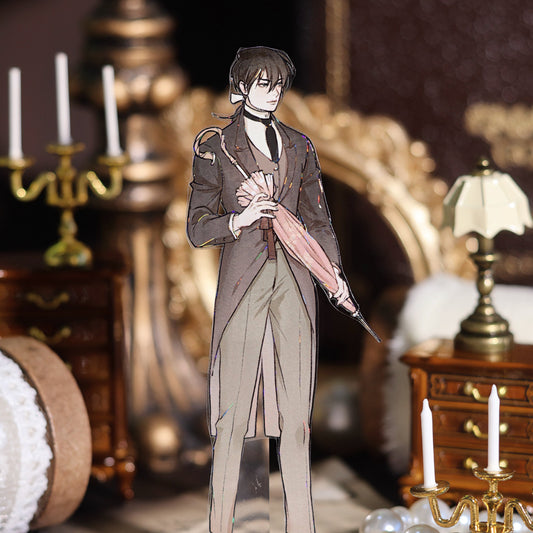 The Rhine Ball Shell Light PET die-cut tape with gentleman figure design