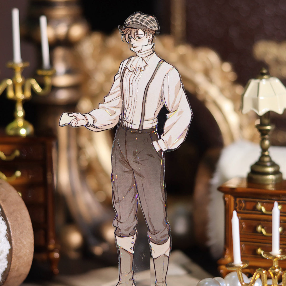 The Rhine Ball Shell Light PET die-cut tape with artistic poet figure design