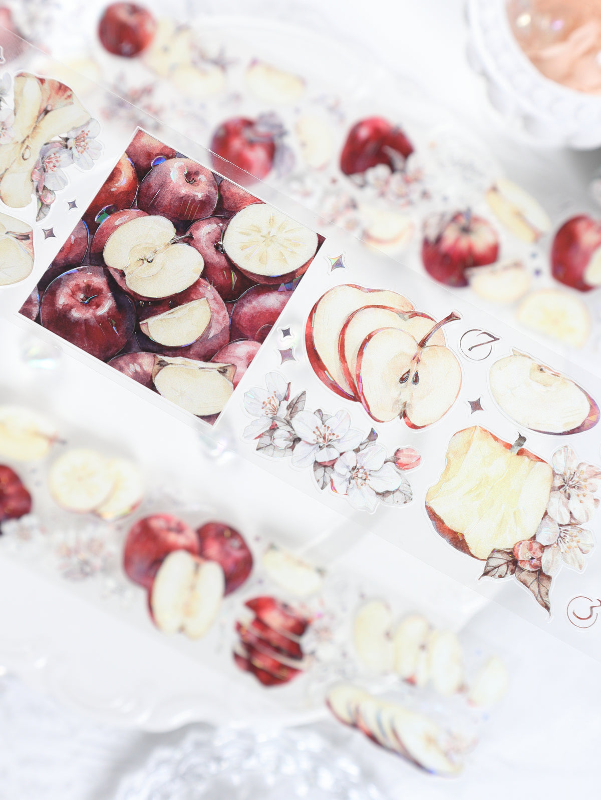 Watercolor Apples (Crimson Crisp / Emerald Crisp) PET Tape