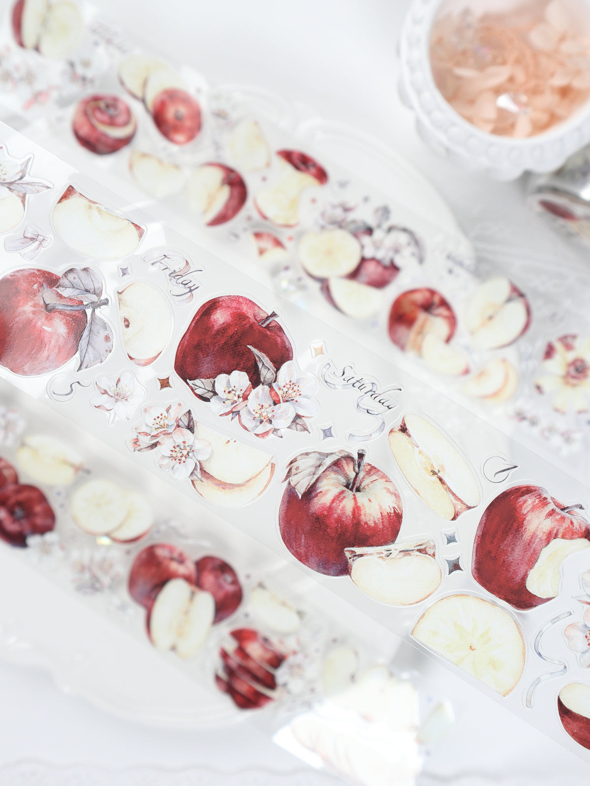 Watercolor Apples (Crimson Crisp / Emerald Crisp) PET Tape