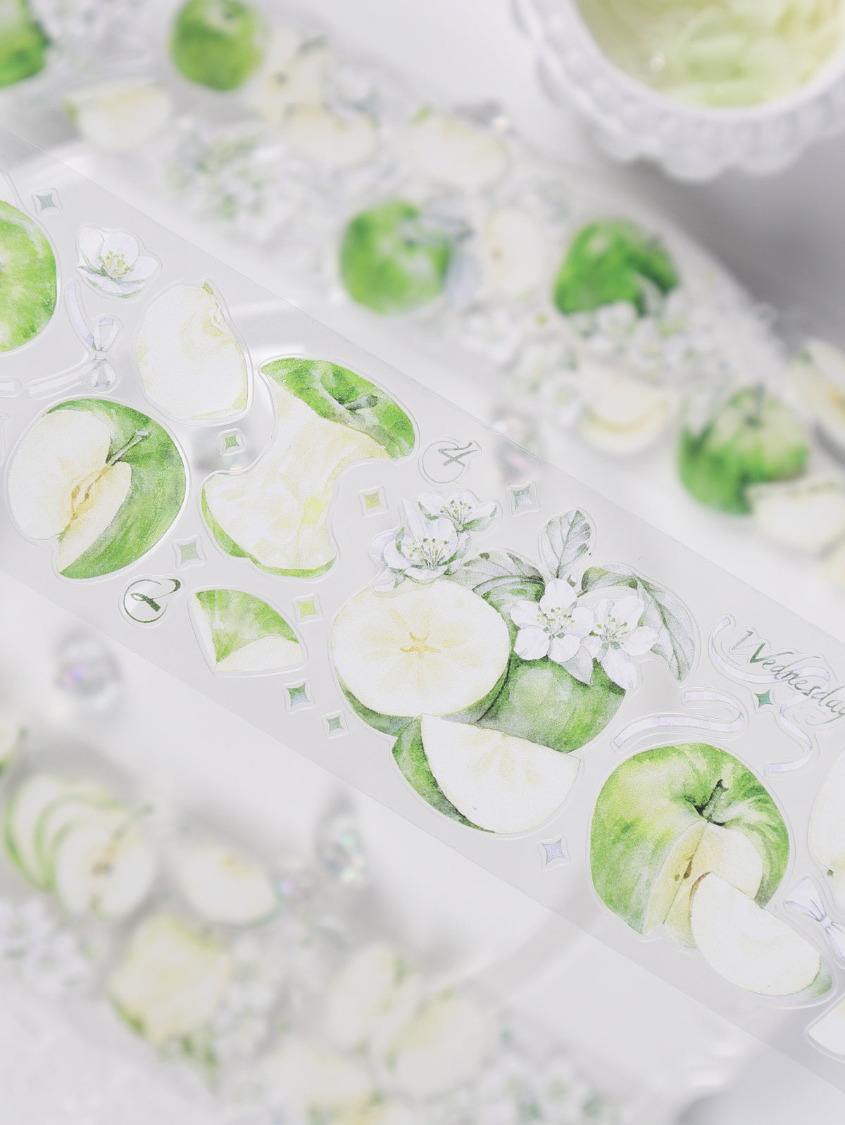 Watercolor Apples (Crimson Crisp / Emerald Crisp) PET Tape