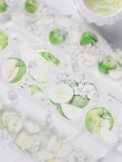 Watercolor Apples (Crimson Crisp / Emerald Crisp) PET Tape