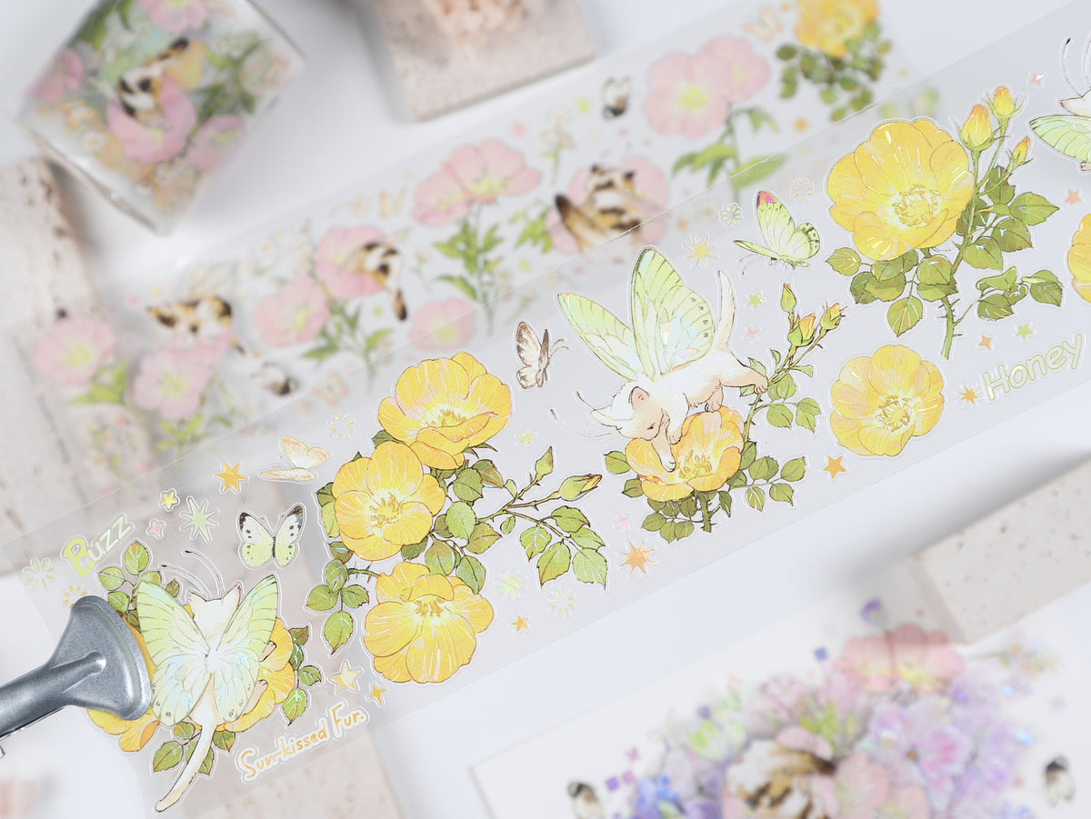 Watercolor Cute Kittens (Sweet Orchard / Wildflower Fairy) PET Tape