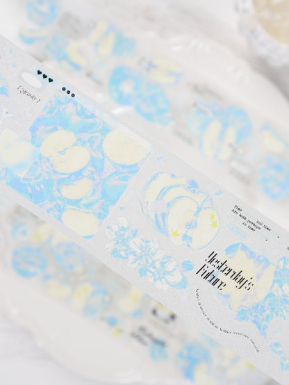 Y2K Cyan Apples PET Tape