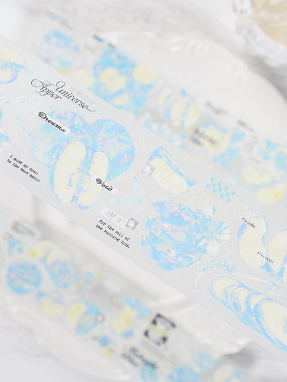 Y2K Cyan Apples PET Tape